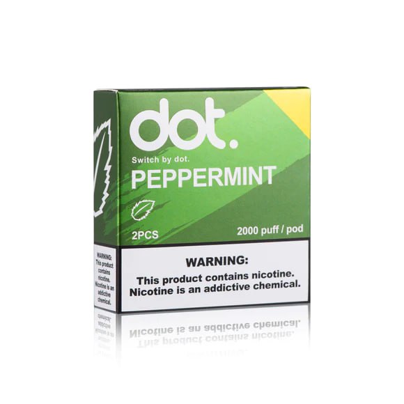 美國佩特里DOT SWITCH 煙彈 薄荷4000puff/pack 2pcs